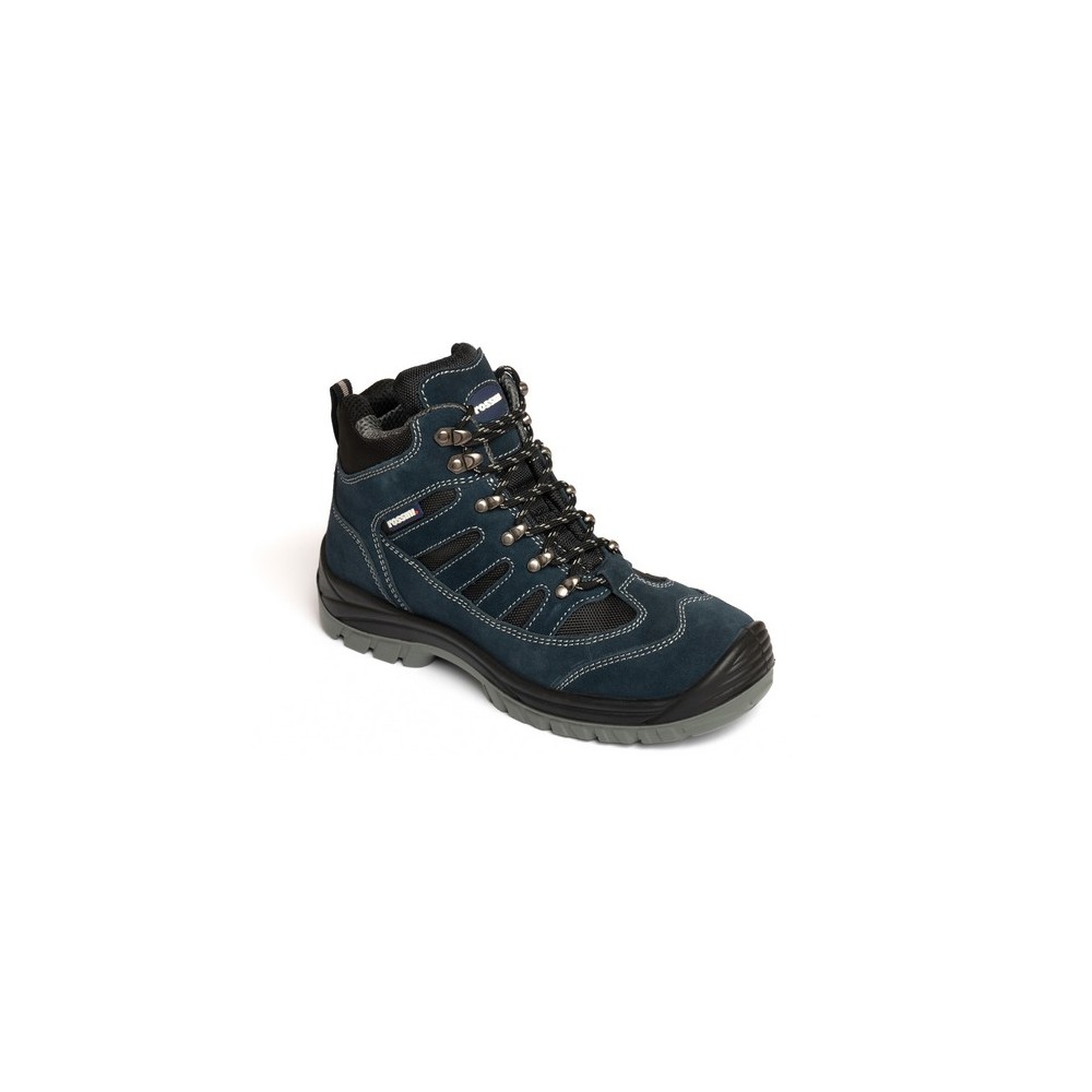 Scarpa Alta Scamosciata Blu Inserti Nylon Bidensita scarpe antinfortunistiche S1 P PPRC663