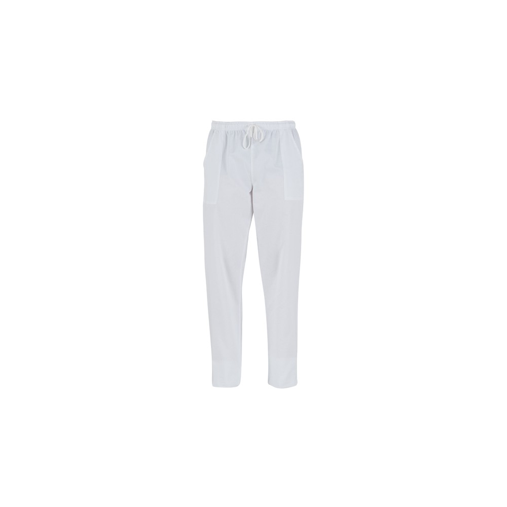 Pantalon blanc pour homme femme pour médecin infirmier aide-soignant esthéticienne en coton