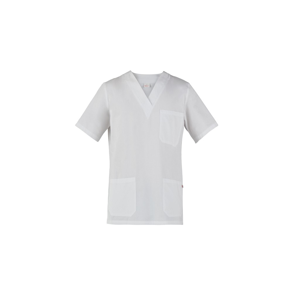 Casacca Jason-Q3K00242C013XL-0 Camice Uomo Donna Medico Estetista Infermiere Bianco Ospedaliero