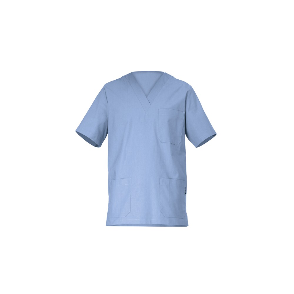 Blue V-Neck Tunic for Male Doctor Dentist Nurse Hospital italian trendy Piero-Q3KX0169