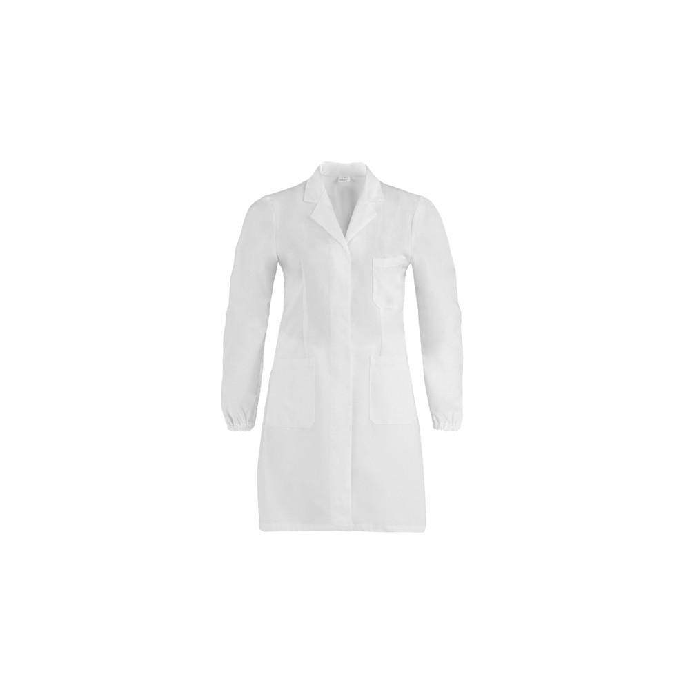 Short White Women's Lab Coat for Doctor Pharmacist Online Laboratory