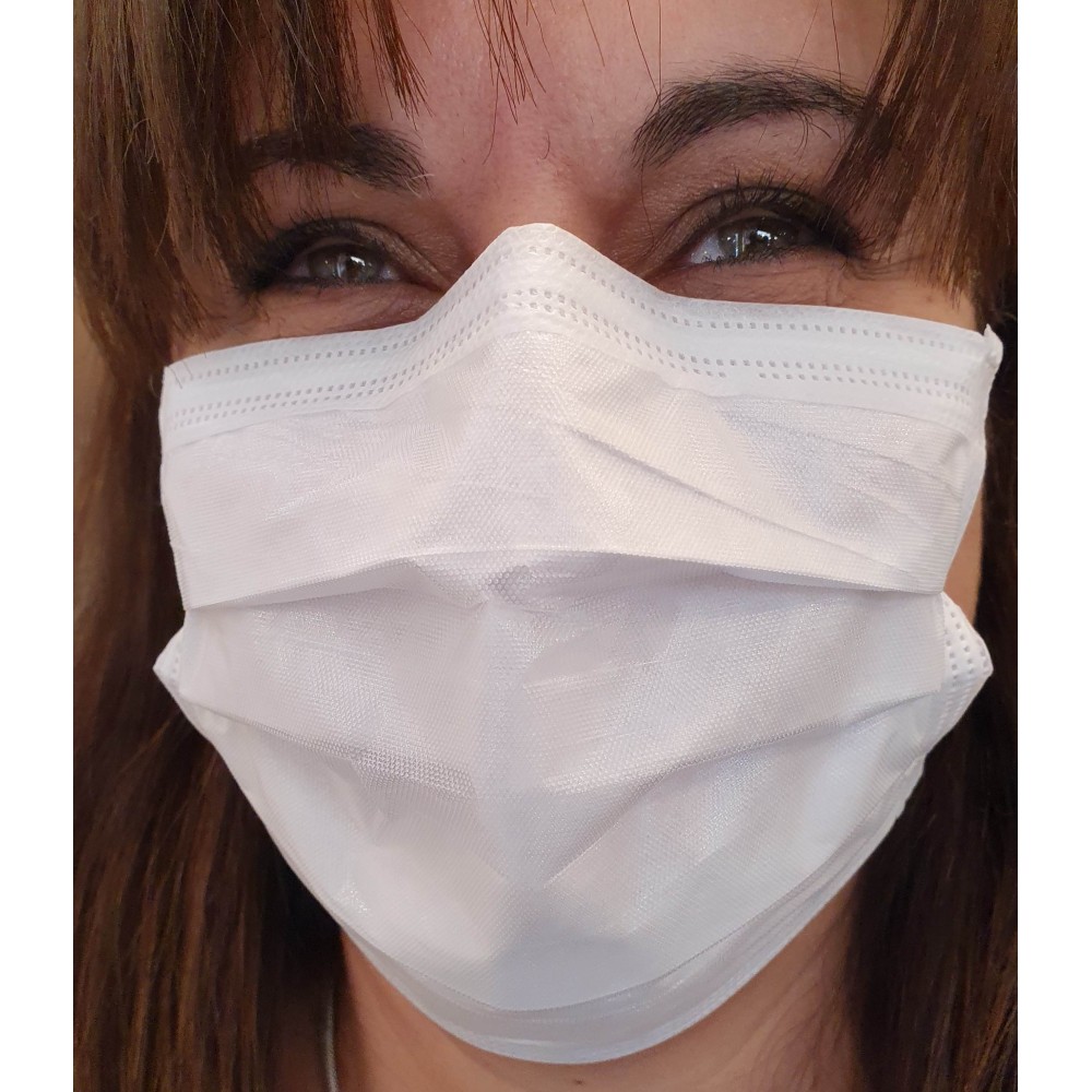 Masque chirurgical en tissu TNT. Lot de 50 pièces, équivalent à des FFP3.