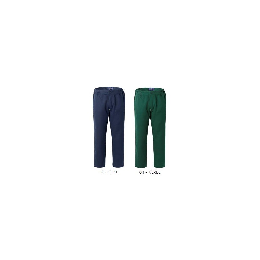 Pantalone Da Uomo Verde o Blu In Cotone 260 gr Da Lavoro Generico Operaio Meccanico
