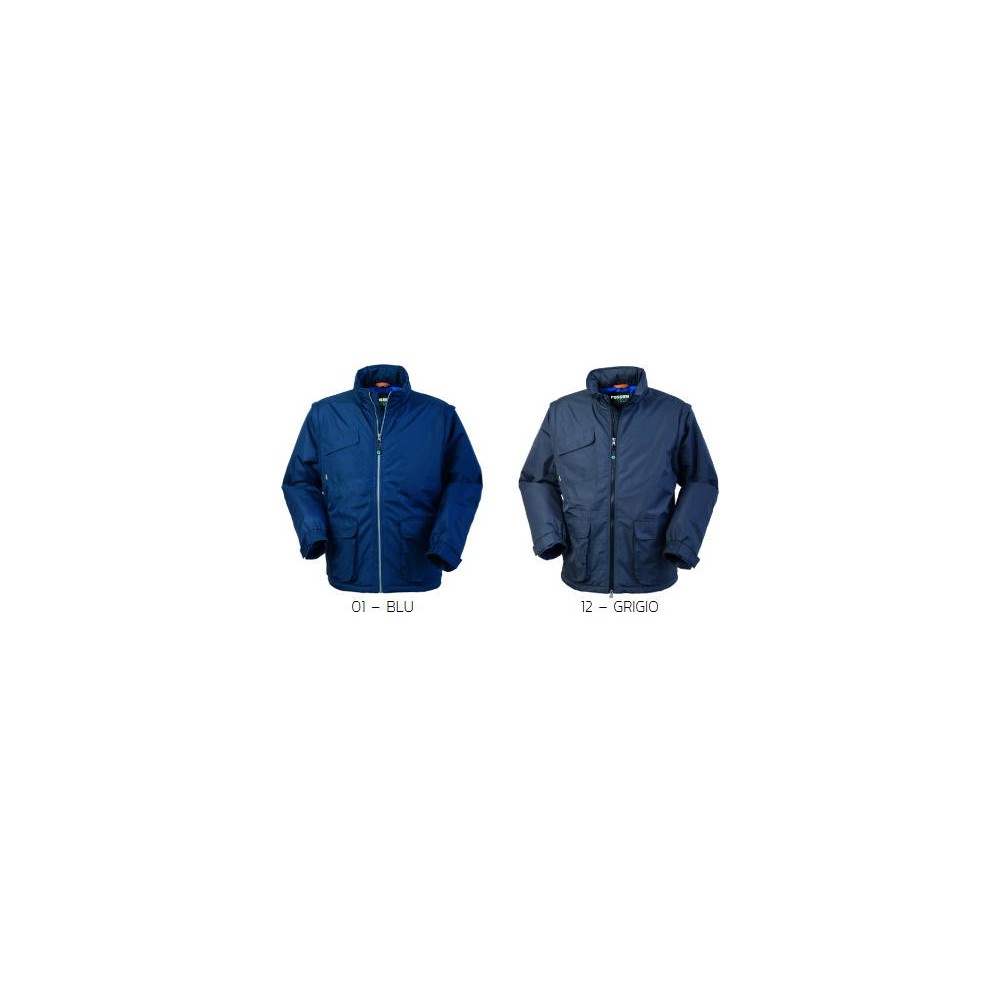 Gray or Blue Men's Waterproof Padded Winter Jacket Online