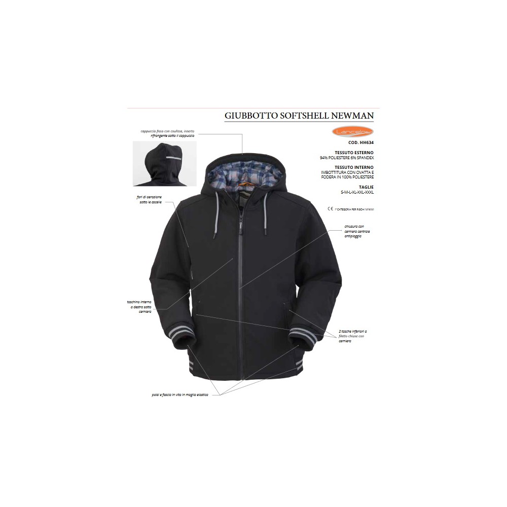 Giubbotto Softshell Newman-HH63401S-0