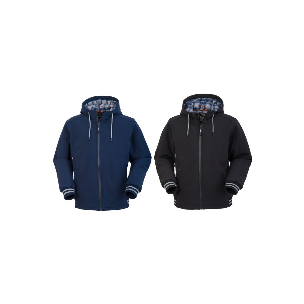 Black or Blue Men's Padded Winter Jacket with Hood Online