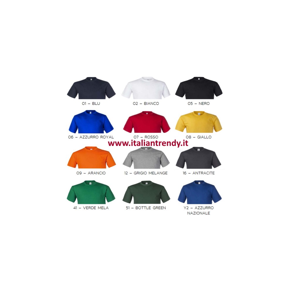 Stock di maglie a Manica Corta T-Shirts in Cotone 150g