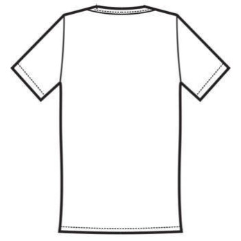 Stock of short sleeve cotton T-Shirts 150g 5 pieces per size