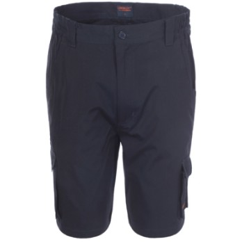 Men's Bermuda Shorts with Side Pockets. Available in Blue, Black, or Beige.