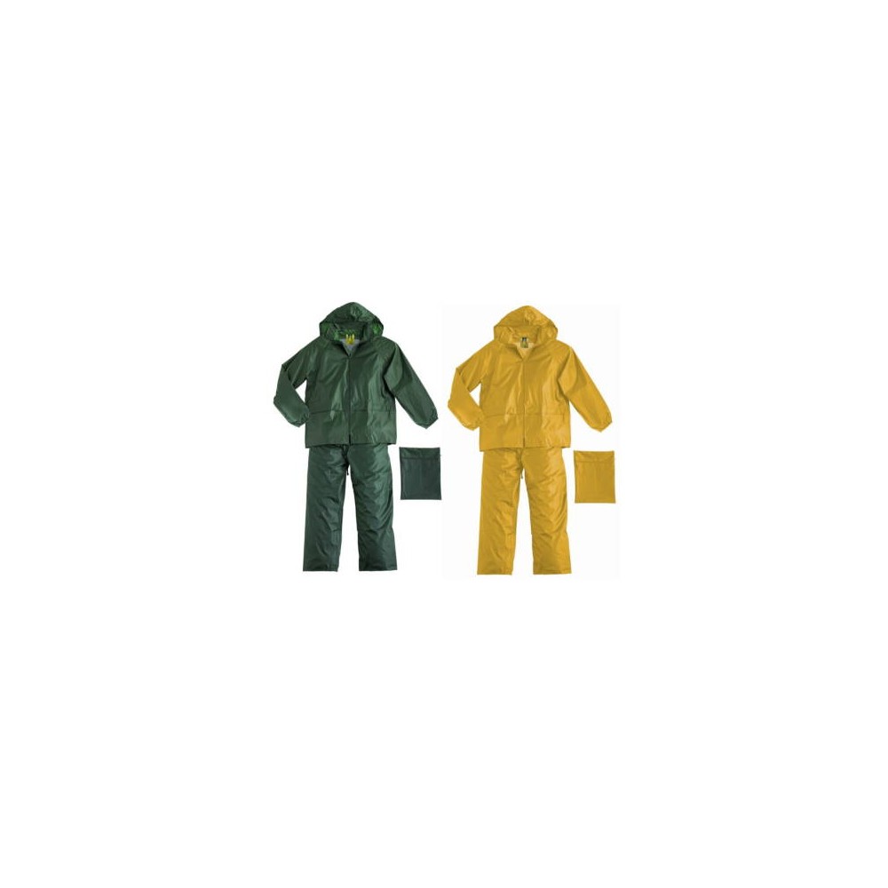 Yellow or Green Waterproof Rain Suit Rainproof Pants Jacket