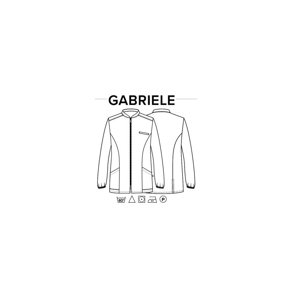 Long-sleeved medical tunic for dentist dental technician tunic Gabriele-Q3KX0175D293XL-0