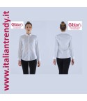 Camicia Donna Sciancrata Bianca Maniche Lunghe Q1NX0167