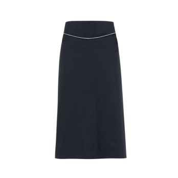 Long Black Apron with Thin White Insert for Cook