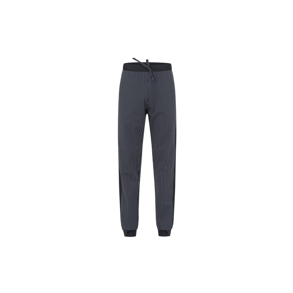 Pantaloni Cuoco In Cotone Gessato Elastico alla Caviglia Giblor Pantalone Ivan-Q8PX0280G323XL-0