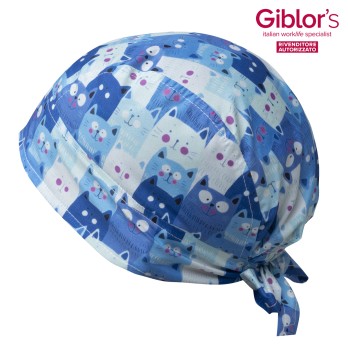 Casquette Bandana Taille Unique En Microfibre pour le Secteur Médical avec Motif CHATS 1PZ-21P05I263-07