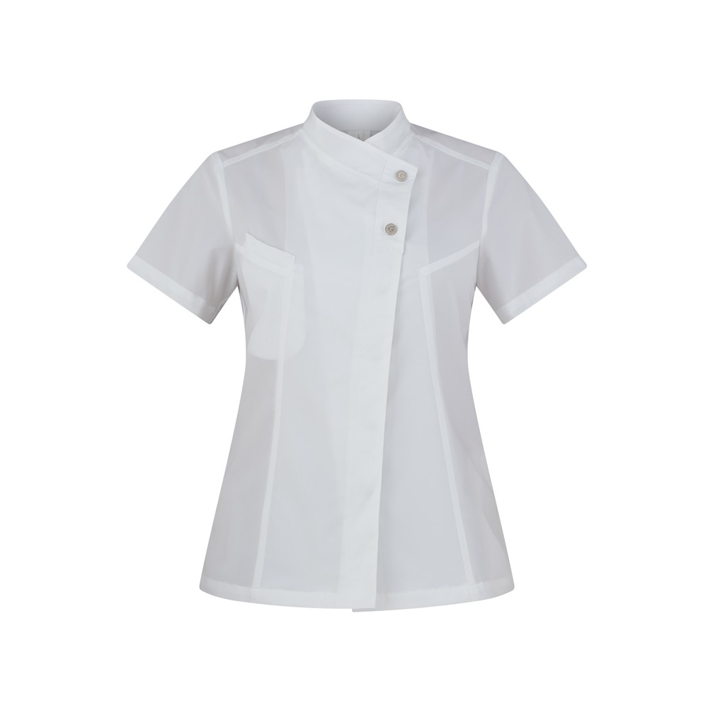 Blusa blanca de mujer para el sector de bienestar Megan 23P08G218 de Italiantrendy.