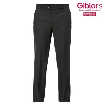 Black Lightweight Slim Fit Men's Pants - Professional Uniform for the Restaurant and Hospitality Sector by Italiantrendy