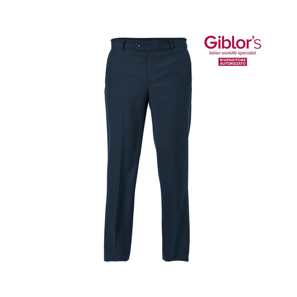 Pantalone Blu Leggero da Uomo Slim Fit Divisa Professionale per Ristorazione e Alberghiero Q1PX0157 Tg 40 italiantrendy