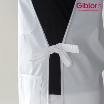 White Women's Apron Smock One Size for Work is available online.