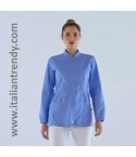 Casacca Donna Con Zip Medica Per Dentista a Manica Lunga-Alice