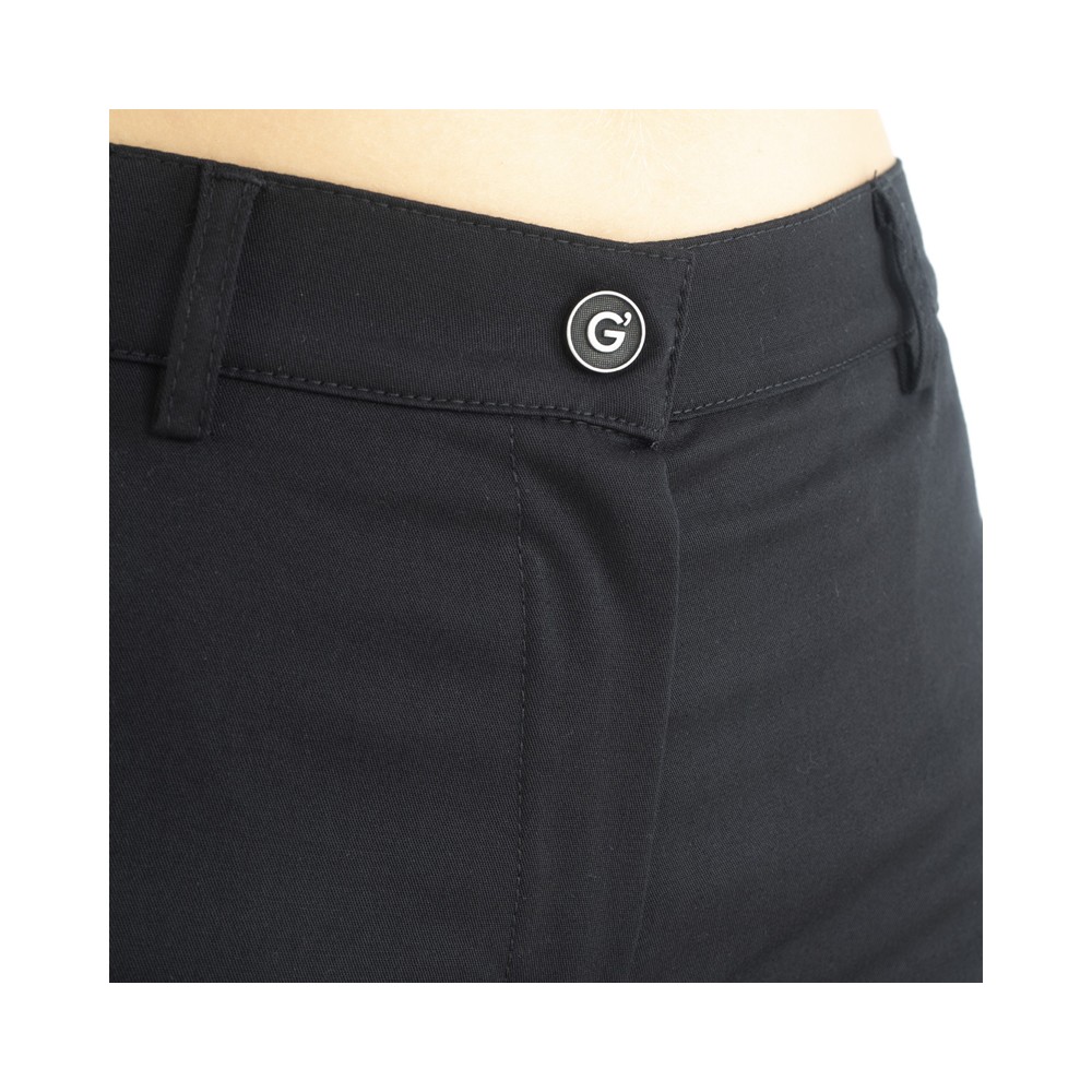 Pantalón Negro Mujer Slim Elástico Cintura Alta Para Uniforme de Trabajo para Camarera de Sala italiantrendy Brenda 24P08P392