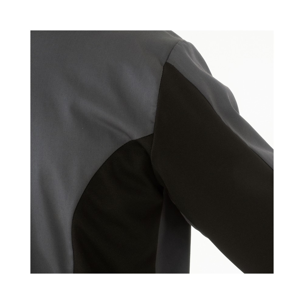 Lightweight Slim Grey Chef Jacket with Breathable Mesh on the Back and Sleeves for the Catering Industry Francesco 1