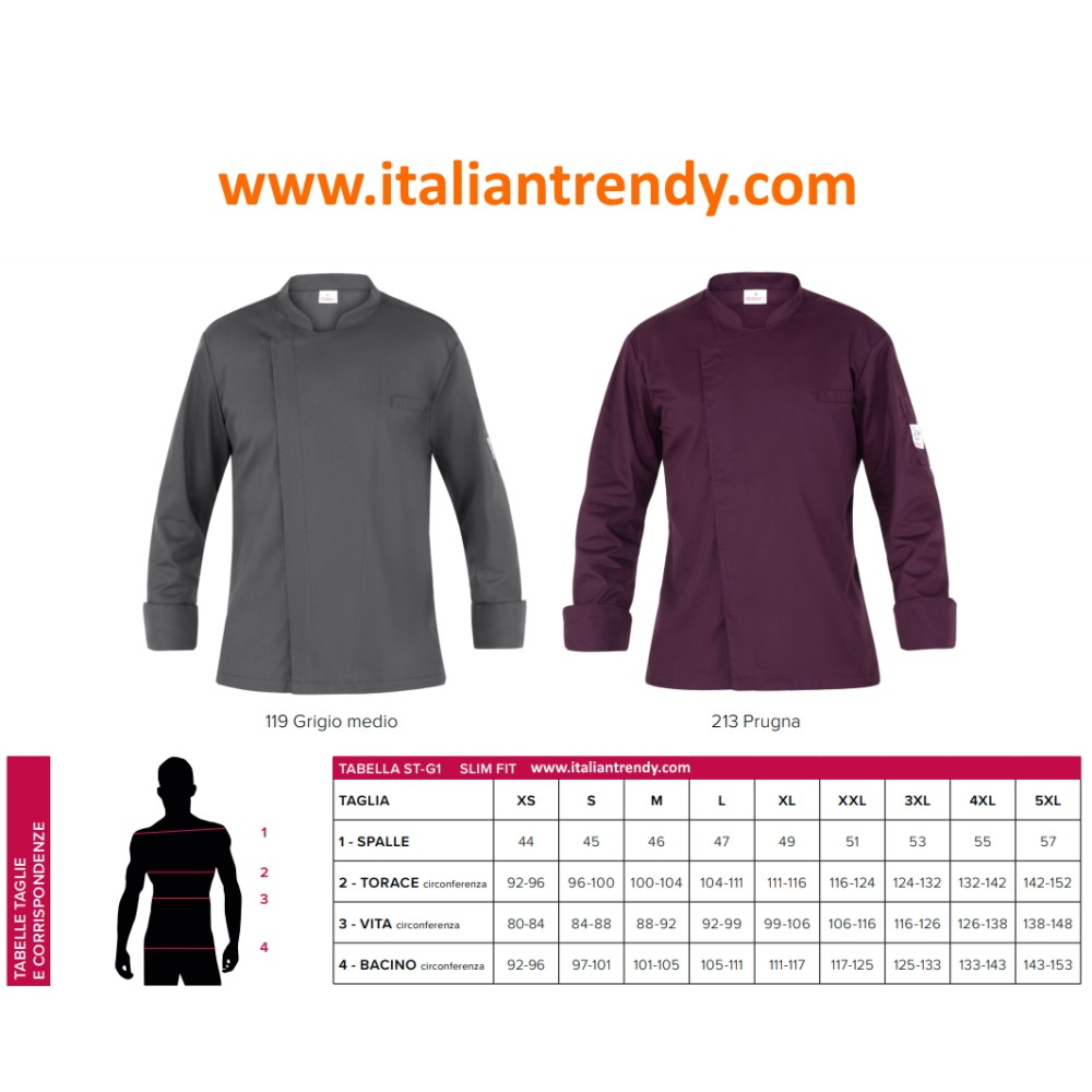 Lightweight Slim Grey Chef Jacket with Breathable Mesh on the Back and Sleeves for the Catering Industry Francesco 1