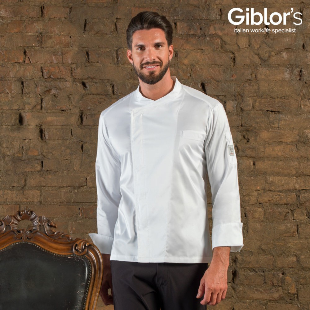 Chaqueta de Cocinero Ligera y Perforada en Blanco italiantrendy  24P08G413 Michael