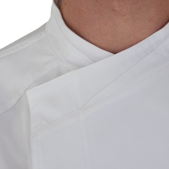 Short-Sleeve Lightweight and Robust White Kitchen Jacket Aron 24P08G402 italiantrendy 1