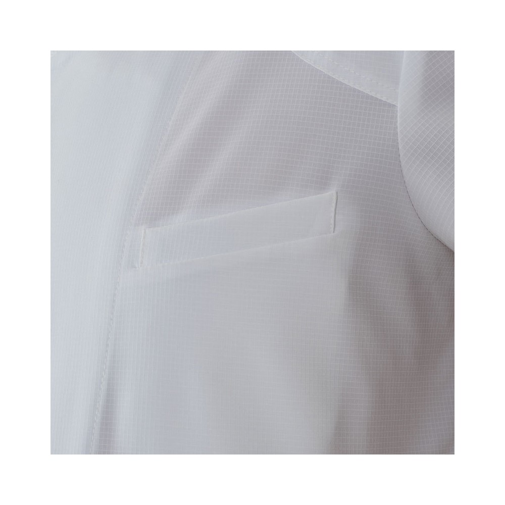 Lightweight and Robust Short Sleeve Kitchen Jacket in White or Black Aron 24P08G402 italiantrendy