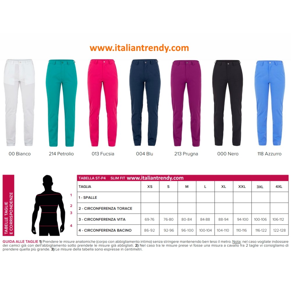 Pantalone Unisex Nero con Patta e Bottone Per Estetica Spa o Beauty Center italiantrendy Chris 23P03P336 1