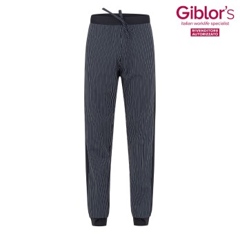 Cook's Cotton Striped Pants with Ankle Elastic by Giblor's Online