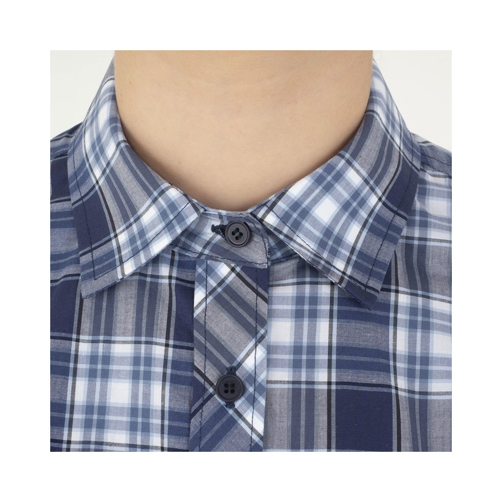 Camicia da Donna Scozzese o a Quadri Elasticizzata Da Lavoro Per Bar Pub italiantrendy lilly