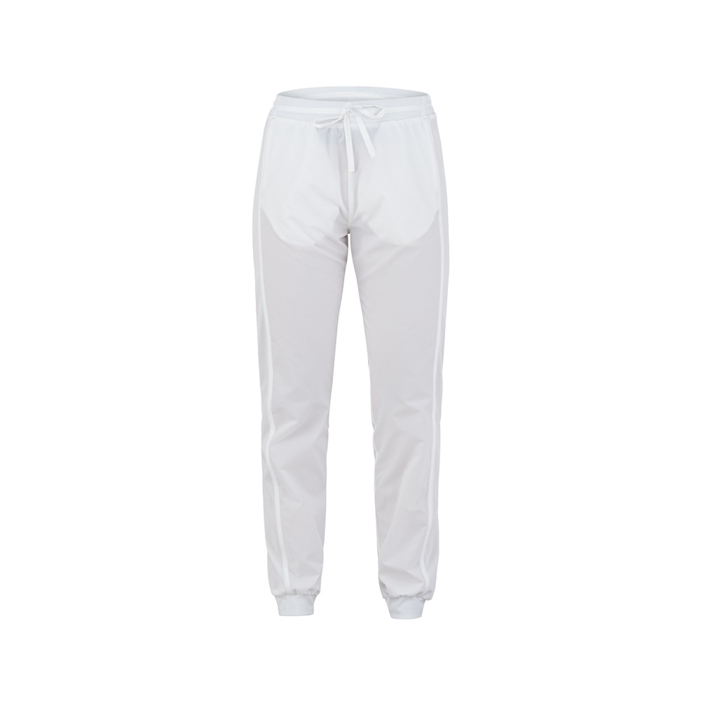 pantalon élastique à la cheville blanc tissu stretch secteur esthétique sanitaire taylor italiantrendy 23p02p348