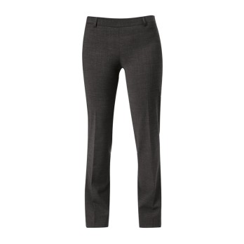 Women's Black Slim Pants, Wool Blend. For Ho.Re.Ca Uniforms, Office, Resort Reception