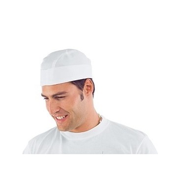 Busta Cappellino Bianco Regolabile Alimentare in Cotone 079001