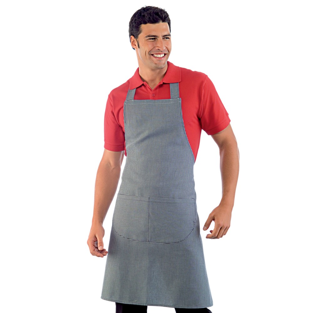 Houndstooth Apron or Houndstooth Bib Unisex for Bar Pub Restaurant