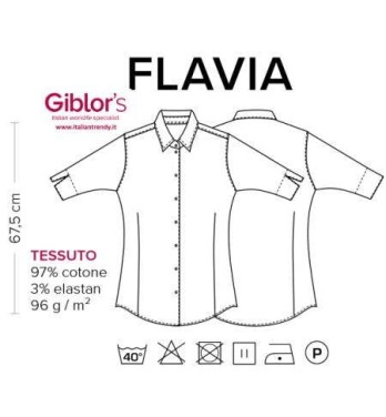 Camicia Azzurra da Donna Slim Elasticizzata per Reception e Sala