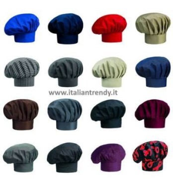 Cappello Cuoco Chef Regolabile Con Velcro 18