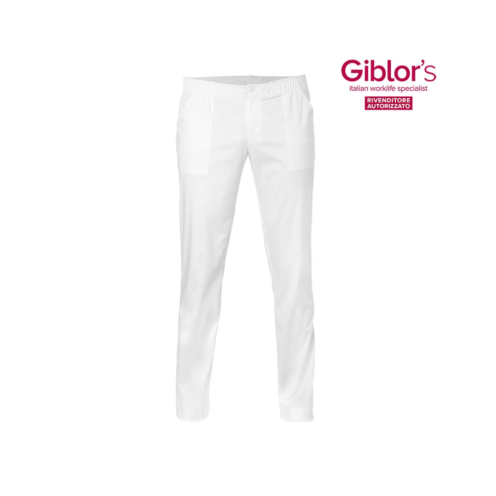 Pantalon de travail unisexe blanc ou noir Confort, style et polyvalence pour le secteur médical et HO.RE.CA.