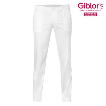 Pantalon de travail unisexe blanc ou noir Confort, style et polyvalence pour le secteur médical et HO.RE.CA.