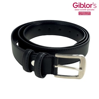 Black Leather Classic Men's Belt, 3.5 cm Wide. Buy it Online!