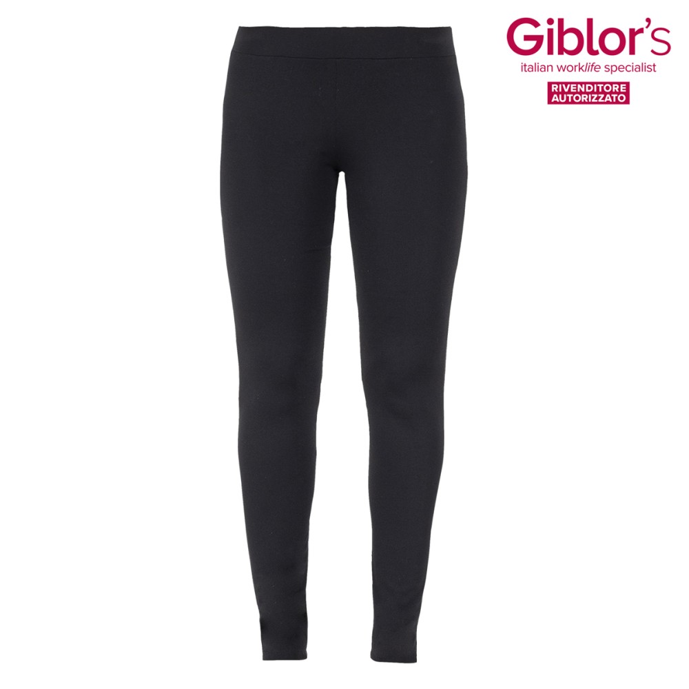 antaloni Leggings Noirs Pour Femme Élastiques Pour Secteur Coiffure Secteur Esthétique Bien-être Spa Horeca