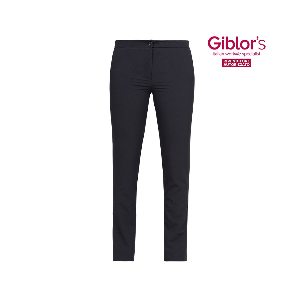 Pantalon Femme Slim, Noir Pour Uniformes De Travail Ho.Re.Ca, Bien-être, Spa,