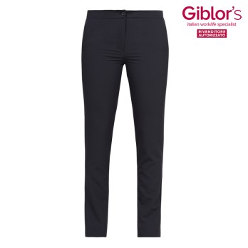 Pantalon Femme Slim, Noir Pour Uniformes De Travail Ho.Re.Ca, Bien-être, Spa, Resort