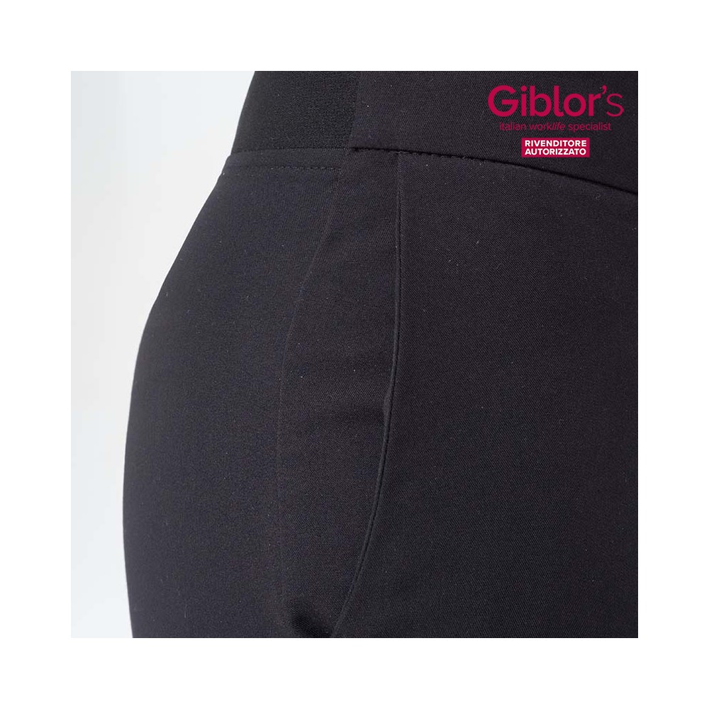 Pantalon Femme Slim, Noir Pour Uniformes De Travail Ho.Re.Ca, Bien-être, Spa,