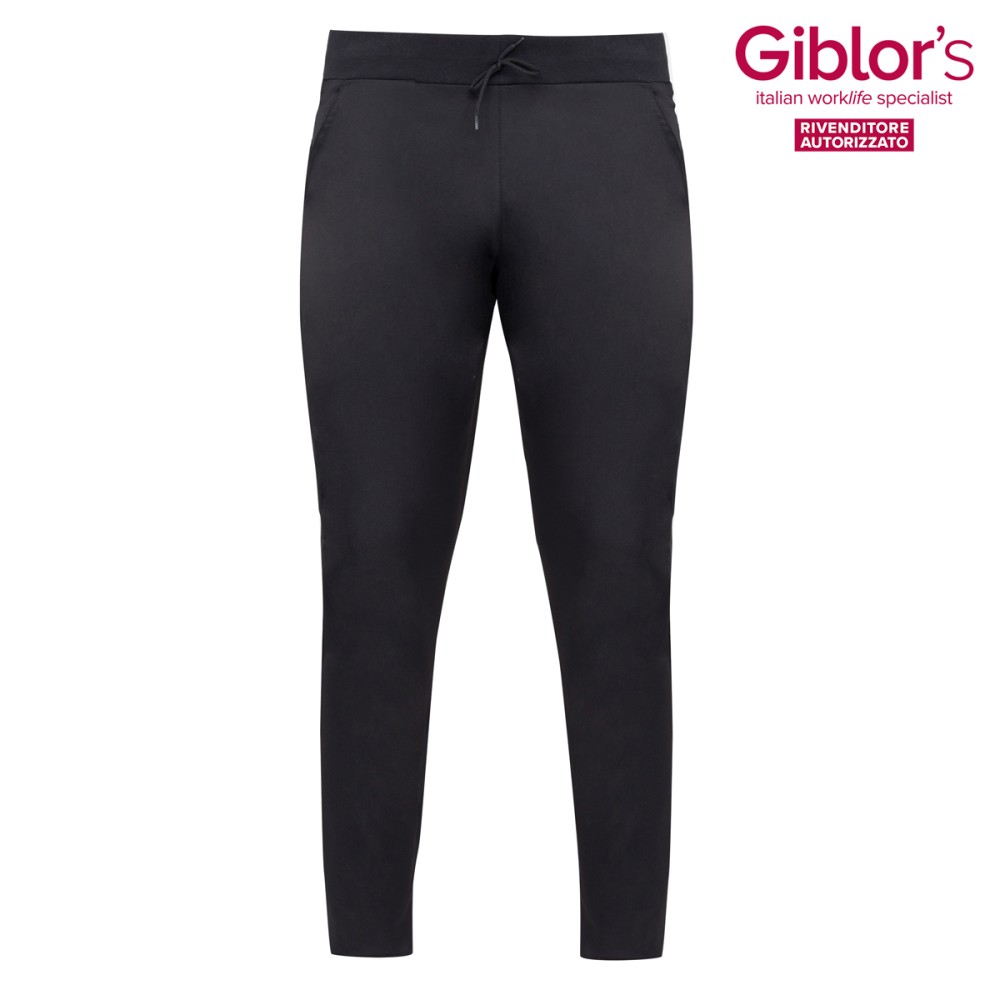 Unisex Skinny Pants in Stretch Satin, White or Black. Slim Fit. Comfortable Fit for Work.