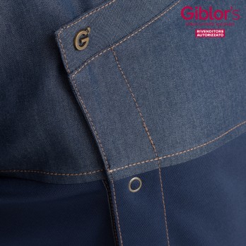 Casacca Da Uomo Effetto Jeans Leggera E Traspirante, Maniche Corte Per Il Settore Benessere E Medicale italiantrendy 21P08G251