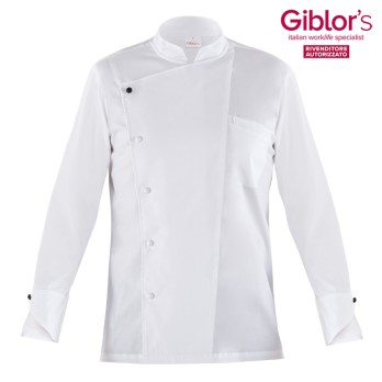 Men's Chef Jacket Long Sleeve Elegant With Spare Buttons Discover it now!