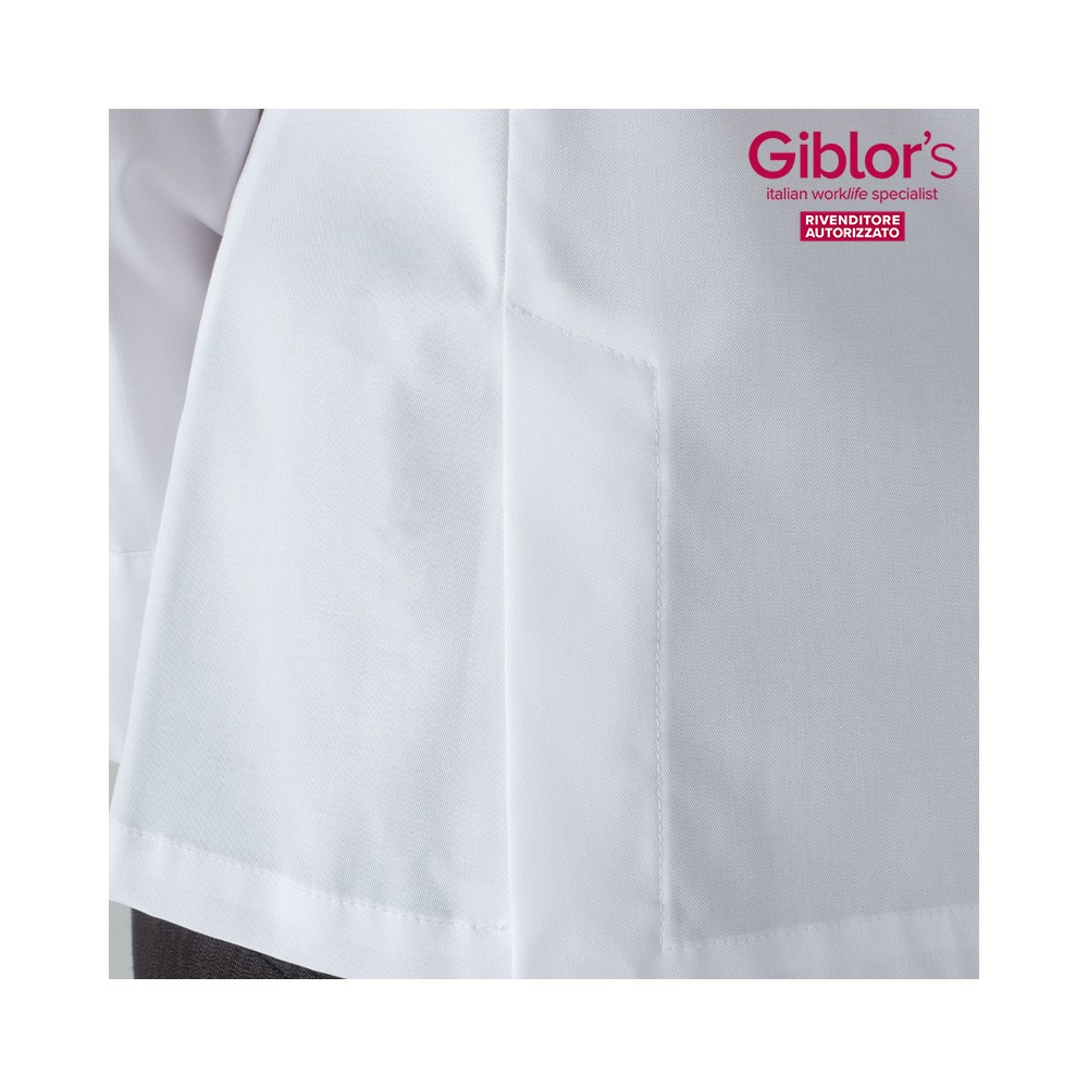 Women's Chef Jacket with Long Sleeve and Elegant Rhinestone Buttons. Discover Now